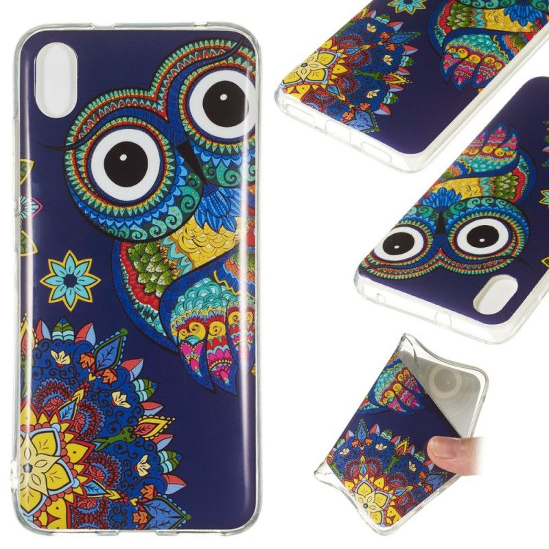 Skal Xiaomi Redmi 7A Mobilskal Fluorescerande Uggla