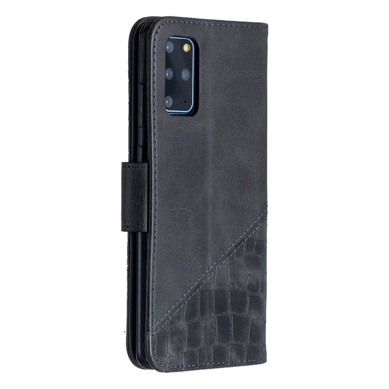 Fodral Samsung Galaxy S20 Plus / S20 Plus 5G Svart Klassisk Krokodilhudeffekt
