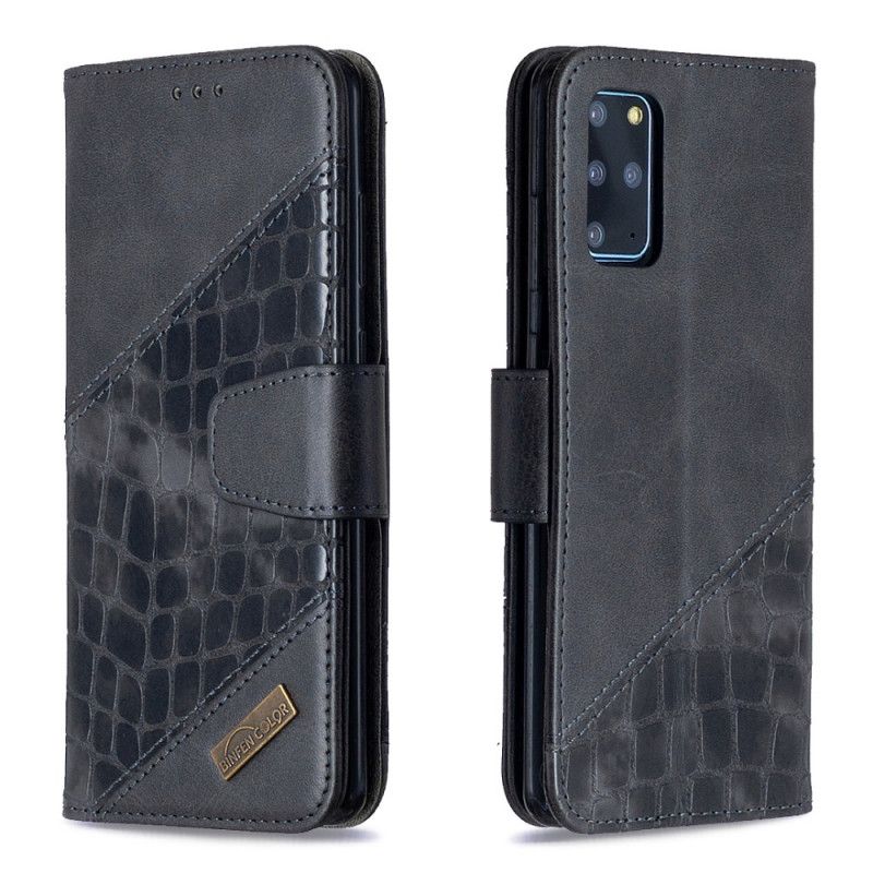 Fodral Samsung Galaxy S20 Plus / S20 Plus 5G Svart Klassisk Krokodilhudeffekt