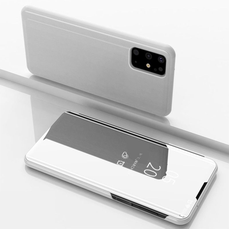 Se Omslag Samsung Galaxy S20 Plus / S20 Plus 5G Svart Spegel Och Konstläder