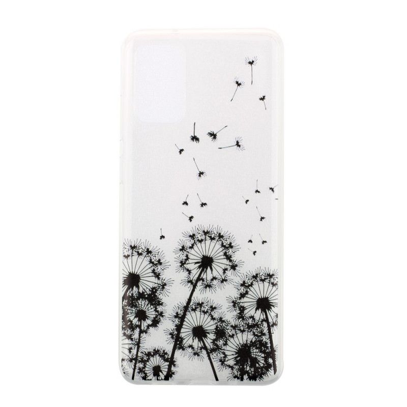 Skal Samsung Galaxy S20 Plus / S20 Plus 5G Transparenta Svarta Maskrosor