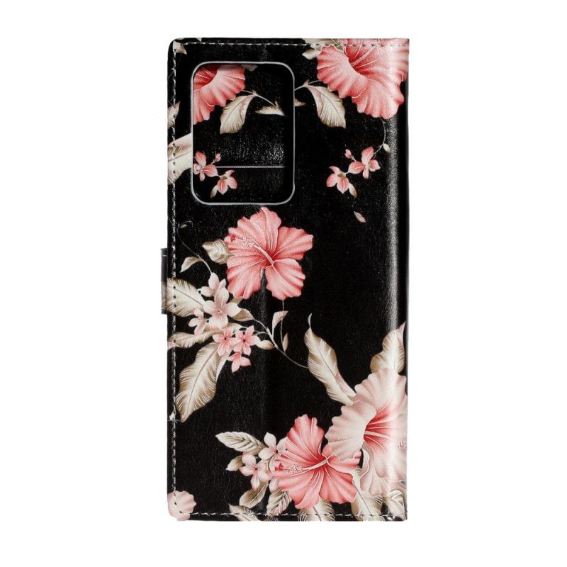 Skyddsfodral Samsung Galaxy S20 Plus / S20 Plus 5G Svart Designblommor