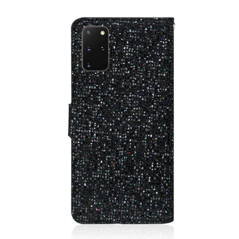 Skyddsfodral Samsung Galaxy S20 Plus / S20 Plus 5G Svart Glitterdesign