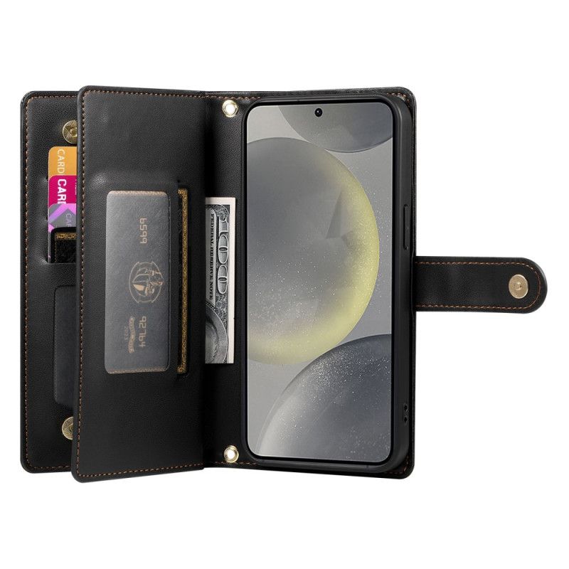 Fodral Samsung Galaxy S25 5g Plånbok Med Rem