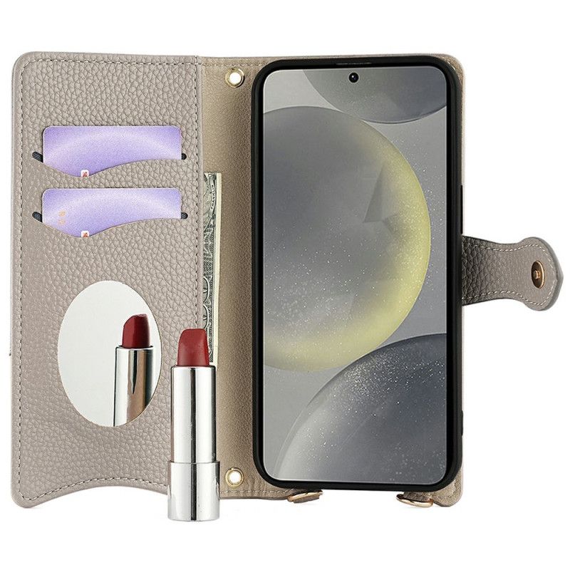 Fodral Samsung Galaxy S25 5g Spegel Och Kedja