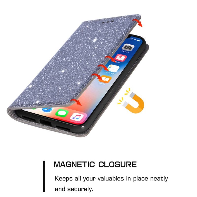 Folio-fodral För Samsung Galaxy S25 5g Paljetter