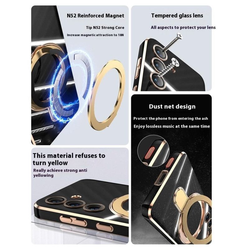 Skal För Samsung Galaxy S25 5g Magsafe-kompatibelt Ställ