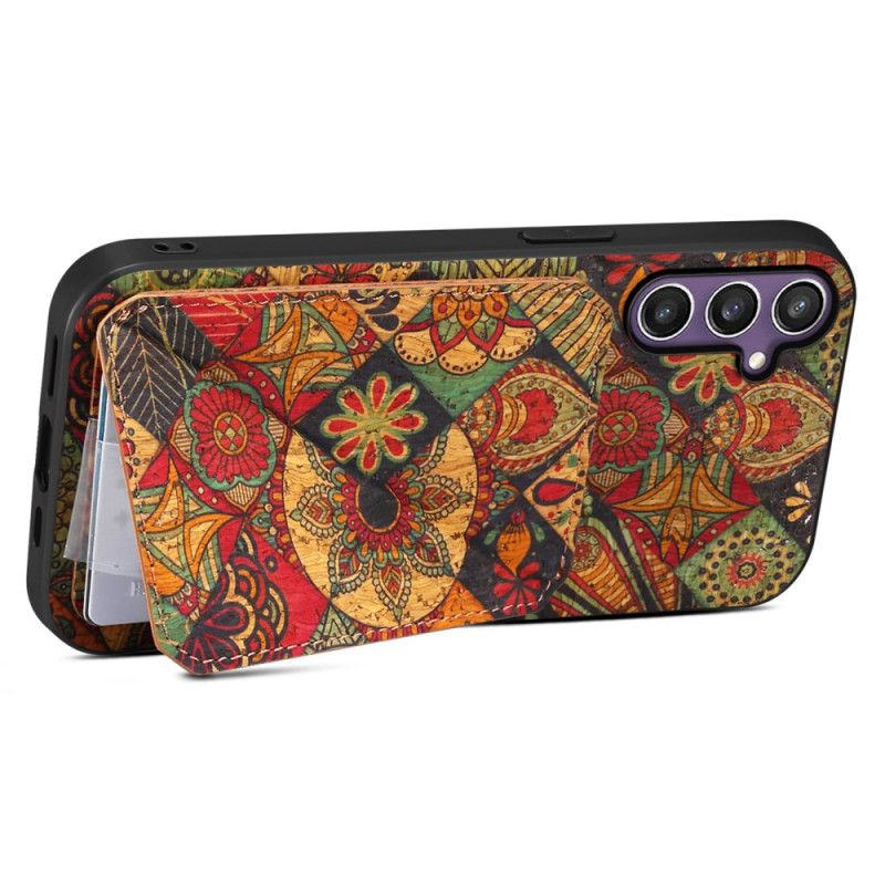 Skal Samsung Galaxy S25 5g Blommigt Korthållare Och Stativ