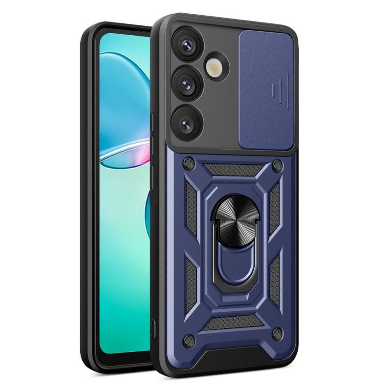 Skal Samsung Galaxy S25 5g Skjutbart Kameraskydd Och Stativ