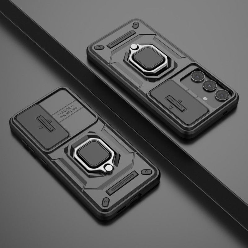 Skal Samsung Galaxy S25 5g Slitstarkt Ringfodral Med Kameraskydd