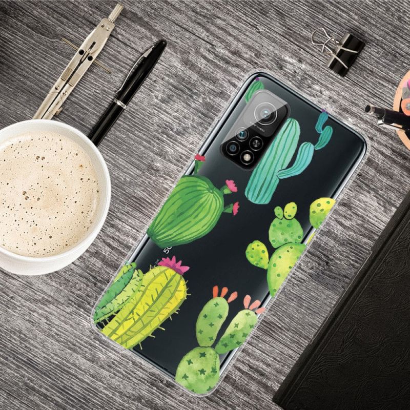 Skal för Xiaomi Mi 10T / 10T Pro Akvarellkaktus