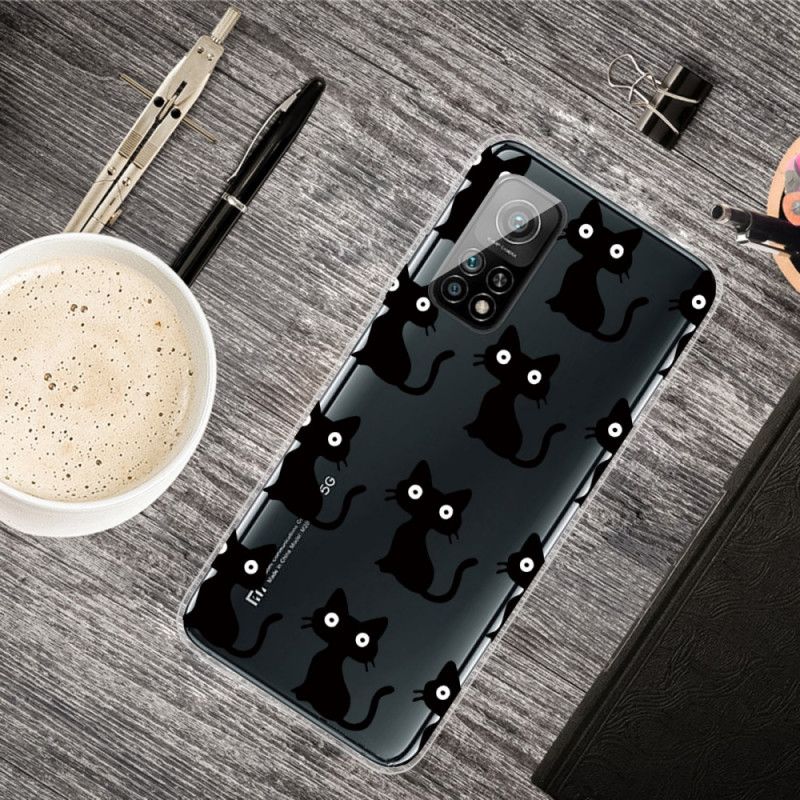 Skal för Xiaomi Mi 10T / 10T Pro Flera Svarta Katter
