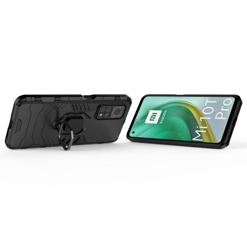 Skal Xiaomi Mi 10T / 10T Pro Svart Mobilskal Resistent Ring