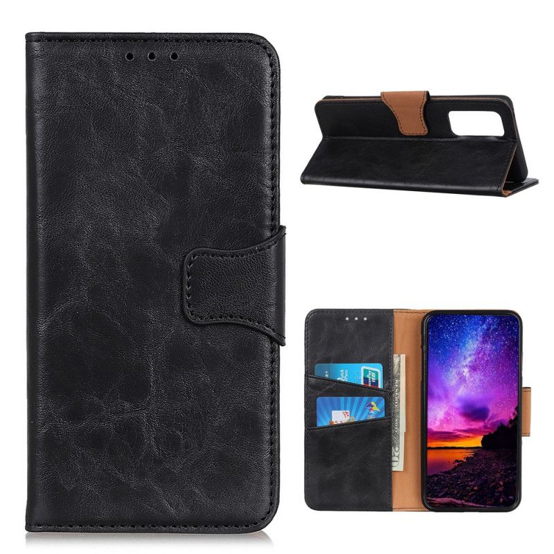 Skyddsfodral Xiaomi Mi 10T / 10T Pro Svart Delat Lädervändbart Lås