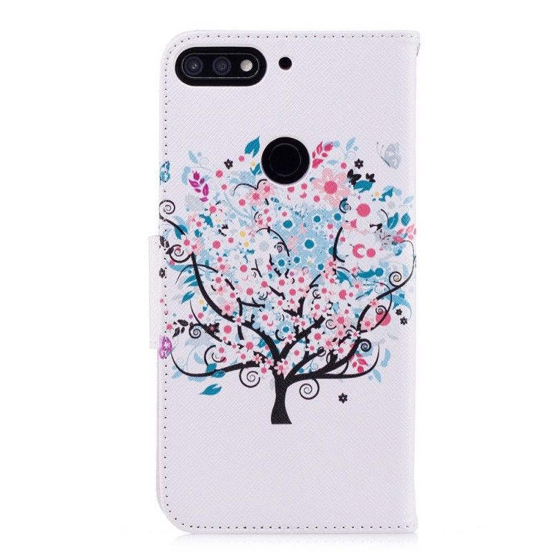 Fodral för Huawei Y7 2018 Blommigt Träd