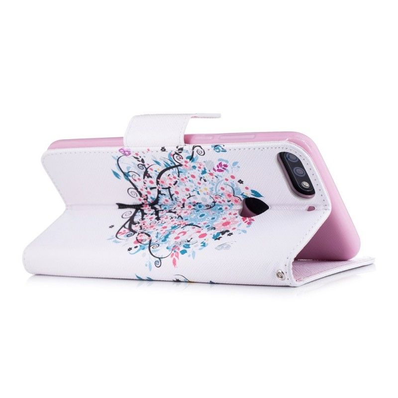 Fodral för Huawei Y7 2018 Blommigt Träd