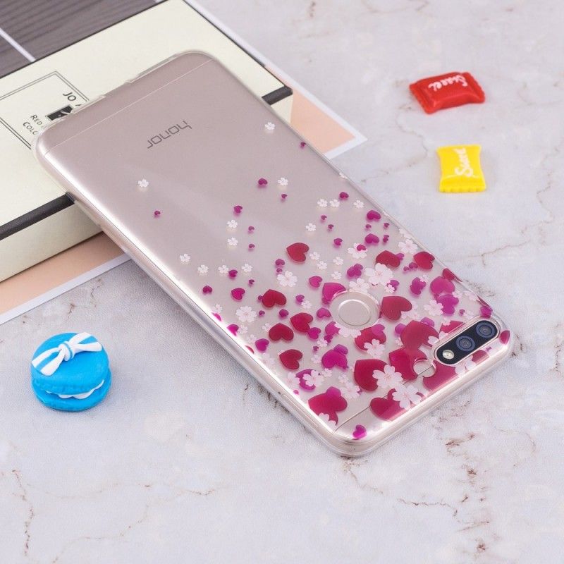 Skal Huawei Y7 2018 Hjärtas Regn