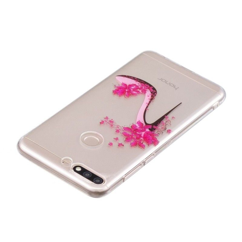 Skal Huawei Y7 2018 Mobilskal Transparenta Ensamma Pumpar