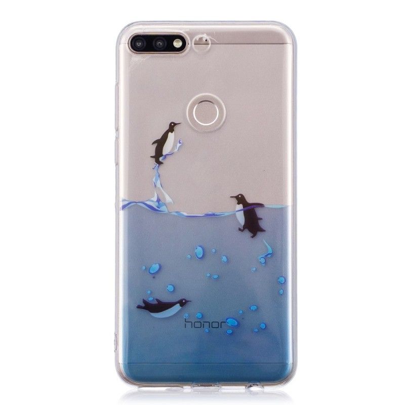 Skal Huawei Y7 2018 Transparent Pingvinspel