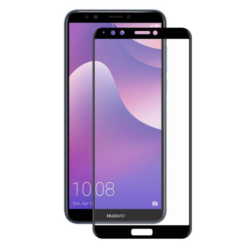 Skydd Av Härdat Glas Huawei Y7 2018 Svart