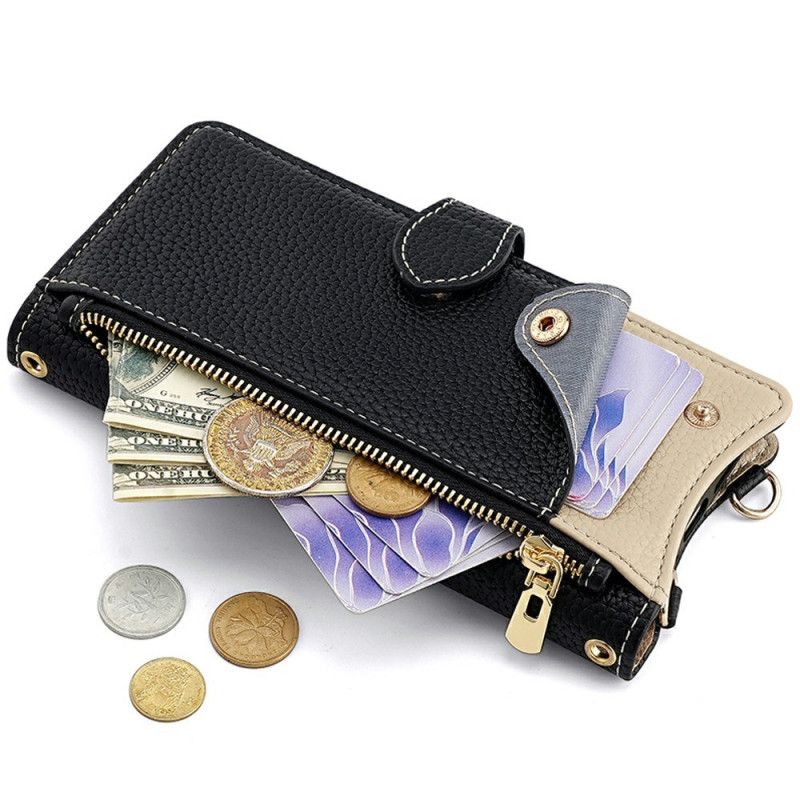 Fodral För Samsung Galaxy S25 Plus 5g Plånbok Med Kedja