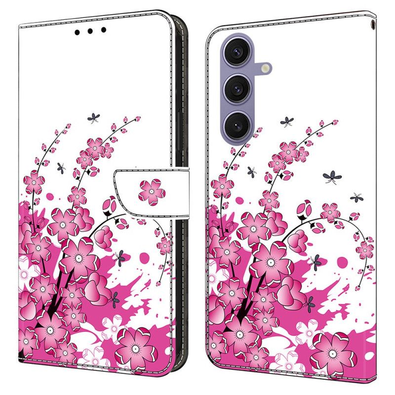 Fodral För Samsung Galaxy S25 Plus 5g Rosa Blommönster