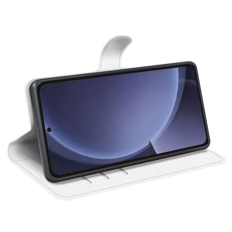 Fodral Samsung Galaxy S25 Plus 5g Klassisk Litchi-imitationsläder