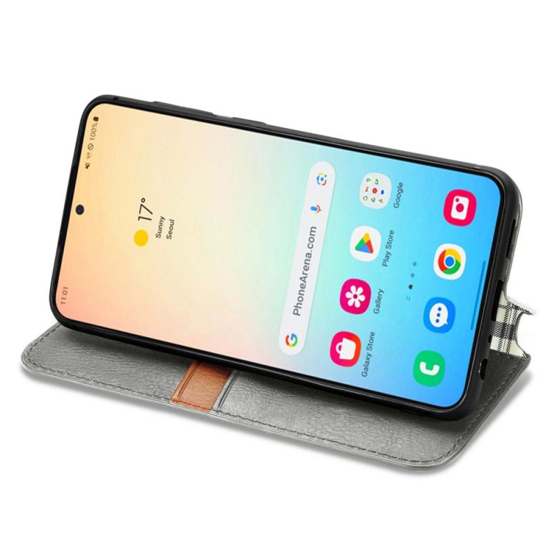 Folio-fodral Samsung Galaxy S25 Plus 5g Fris I Mockaeffekt