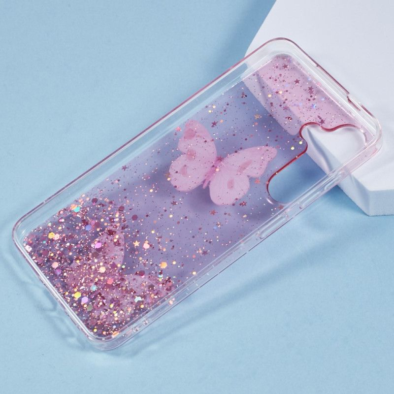 Skal För Samsung Galaxy S25 Plus 5g Paljetter Och Fjärilar