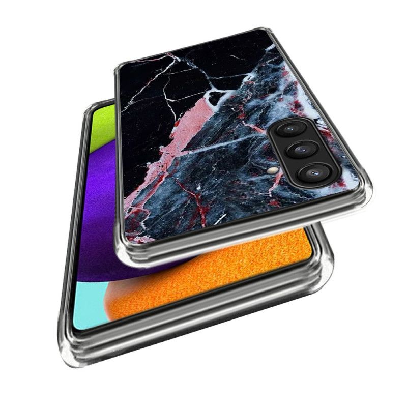 Skal För Samsung Galaxy S25 Plus 5g Svart Och Rosa Marmor