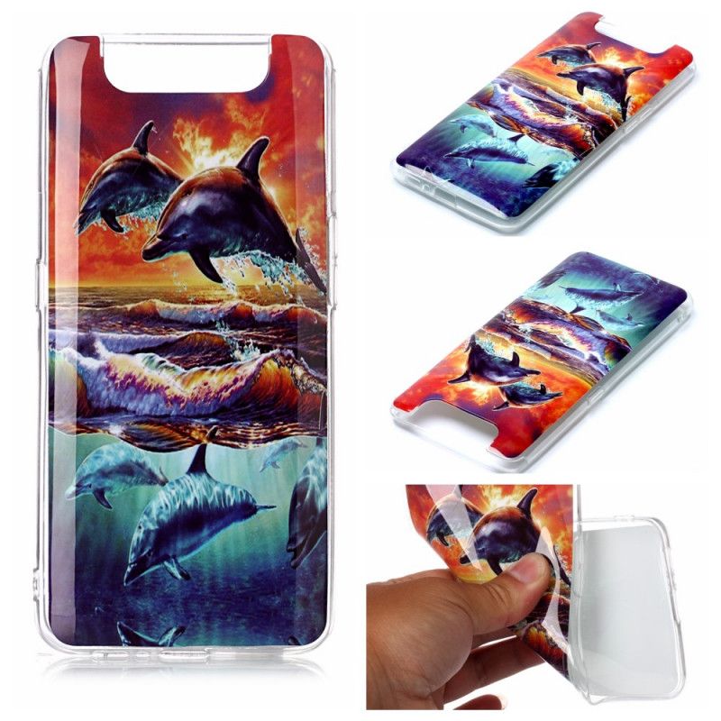 Skal Samsung Galaxy A80 / A90 Delfiner I Naturen