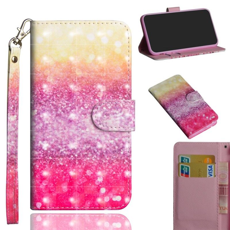 Fodral Samsung Galaxy J4 Plus Magenta Glitter