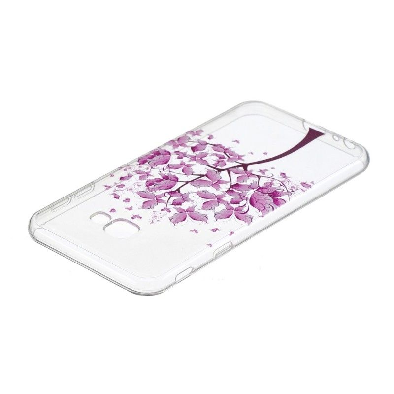 Skal för Samsung Galaxy J4 Plus Transparent Fjärilsträd