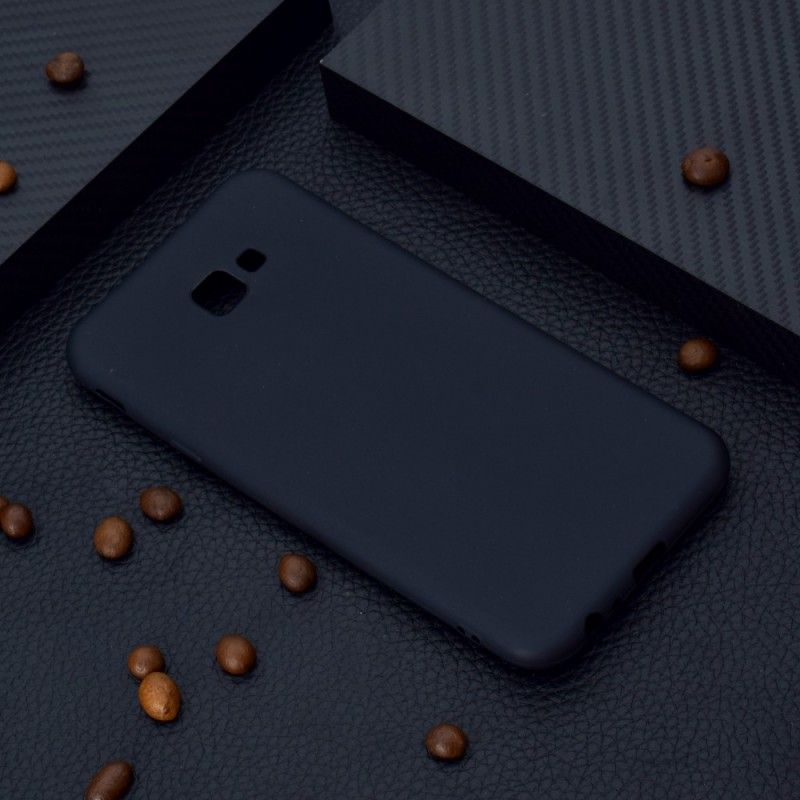 Skal Samsung Galaxy J4 Plus Svart Matt Silikon