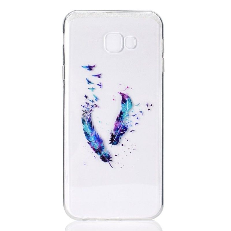 Skal Samsung Galaxy J4 Plus Transparent Fjäder