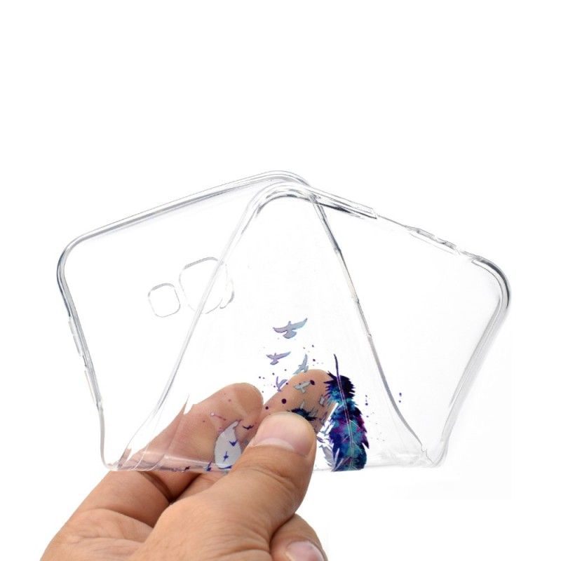 Skal Samsung Galaxy J4 Plus Transparent Fjäder