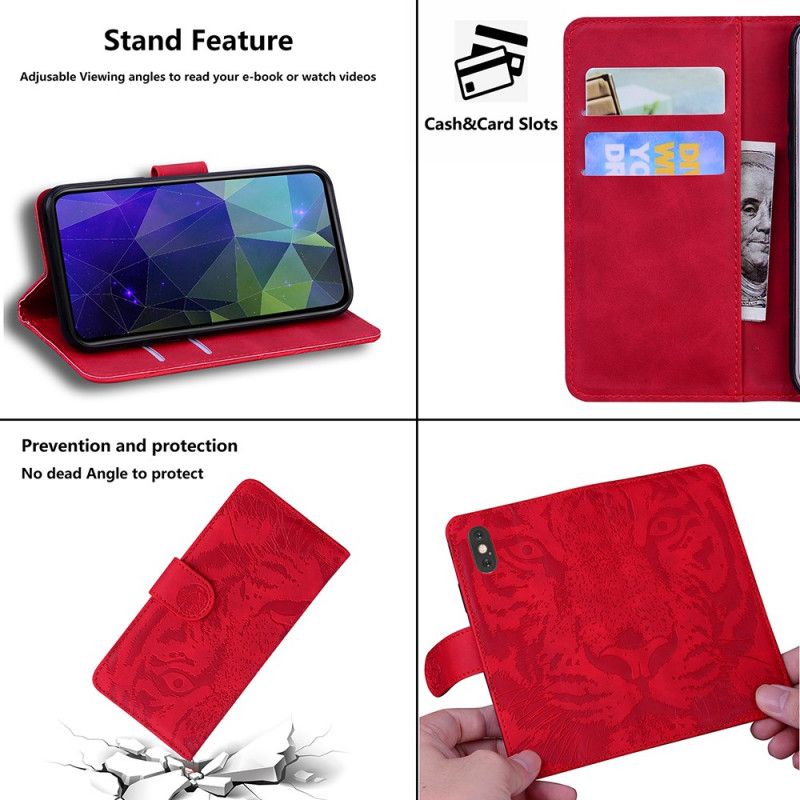 Fodral Samsung Galaxy S21 Plus 5G Svart Tiger Ansiktstryck