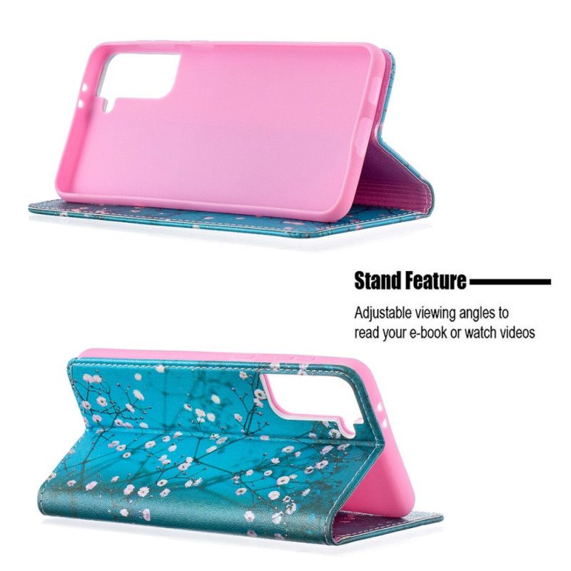 Folio-fodral Samsung Galaxy S21 Plus 5G Blommande Grenar