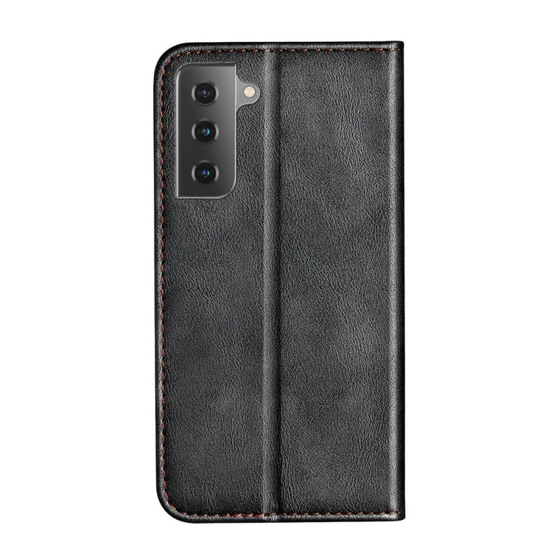 Folio-fodral Samsung Galaxy S21 Plus 5G Svart Tvåfärgat Lädereffekt