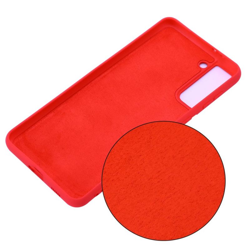 Skal Samsung Galaxy S21 Plus 5G Svart Flytande Silikon Design