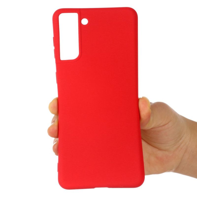Skal Samsung Galaxy S21 Plus 5G Svart Flytande Silikon Design