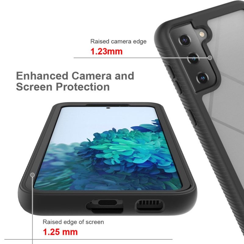 Skal Samsung Galaxy S21 Plus 5G Svart Hybridfasade Kanter