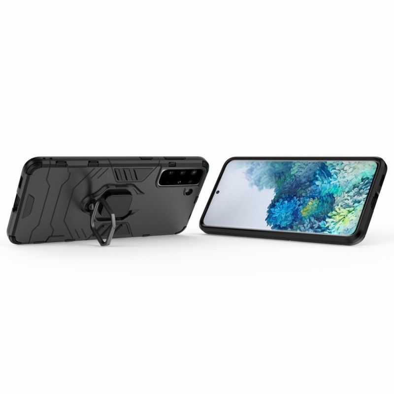 Skal Samsung Galaxy S21 Plus 5G Svart Resistent Ring