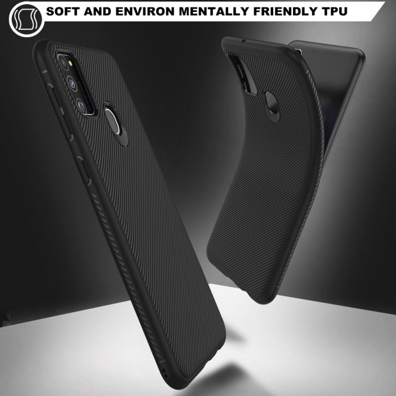 Skal för Samsung Galaxy M21 Svart Jazzserie Twill
