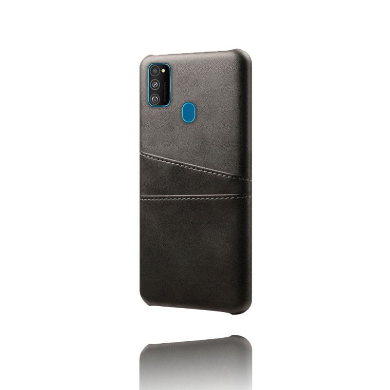 Skal Samsung Galaxy M21 Svart Mobilskal Korthållare