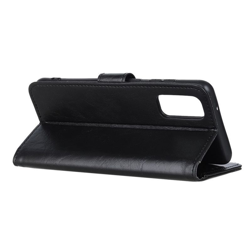 Fodral OnePlus 9 Svart Vintage Tricolor Lädereffekt