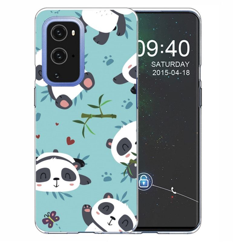 Skal för OnePlus 9 Grön Hög Med Pandor