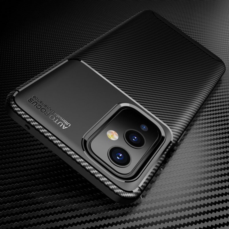 Skal för OnePlus 9 Svart Flexibel Kolfiberstruktur