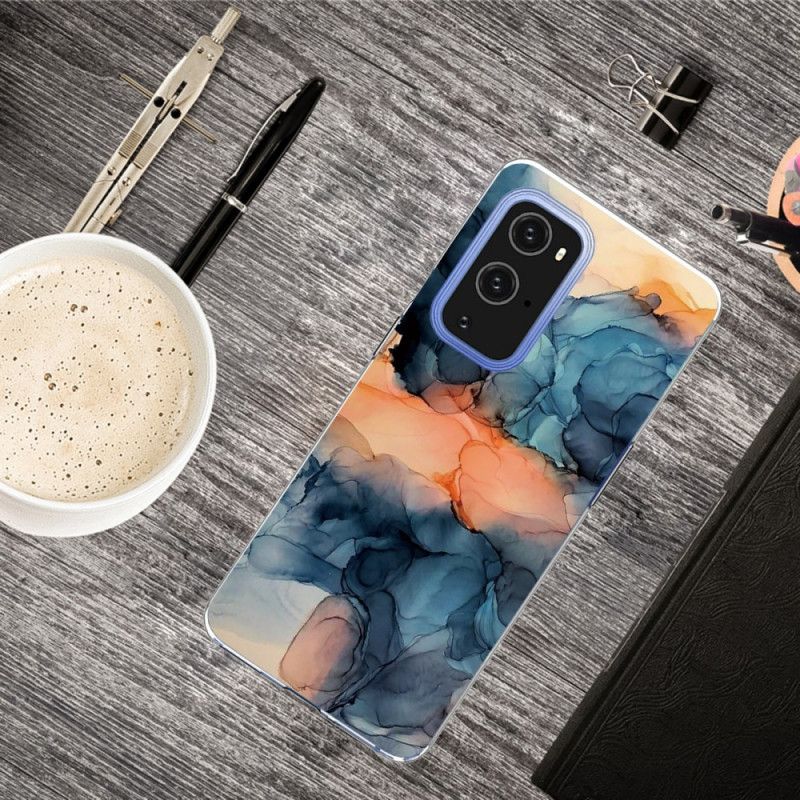 Skal OnePlus 9 Grå Färgad Marmor