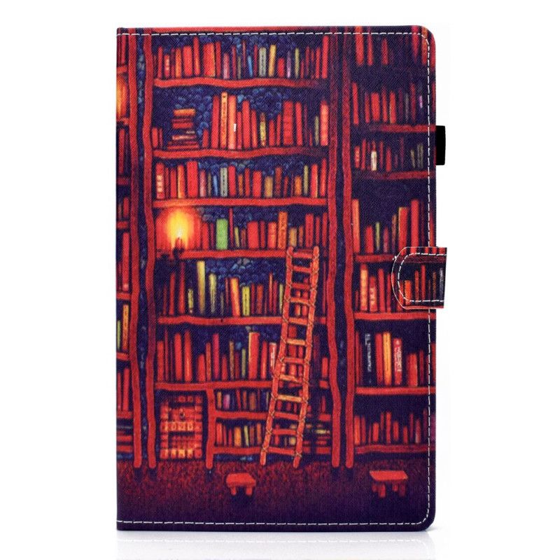 Läderfodral Huawei MatePad T 8 Röd Mobilskal Bibliotek
